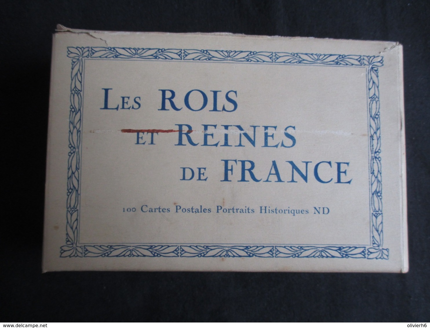 CARNET 100 CP (M1915) LES ROIS ET LES REINES DE FRANCES (4 Vues) 100 Cartes Postales Portraits Historiques ND Voir Descr - Personajes Históricos