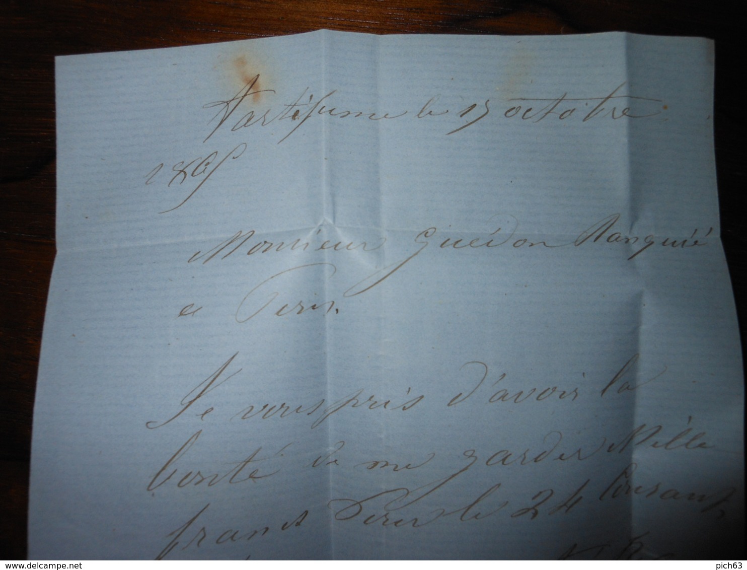 Lettre GC 2922 Pons Charente Inferieure Avec Correspondance - 1849-1876: Classic Period