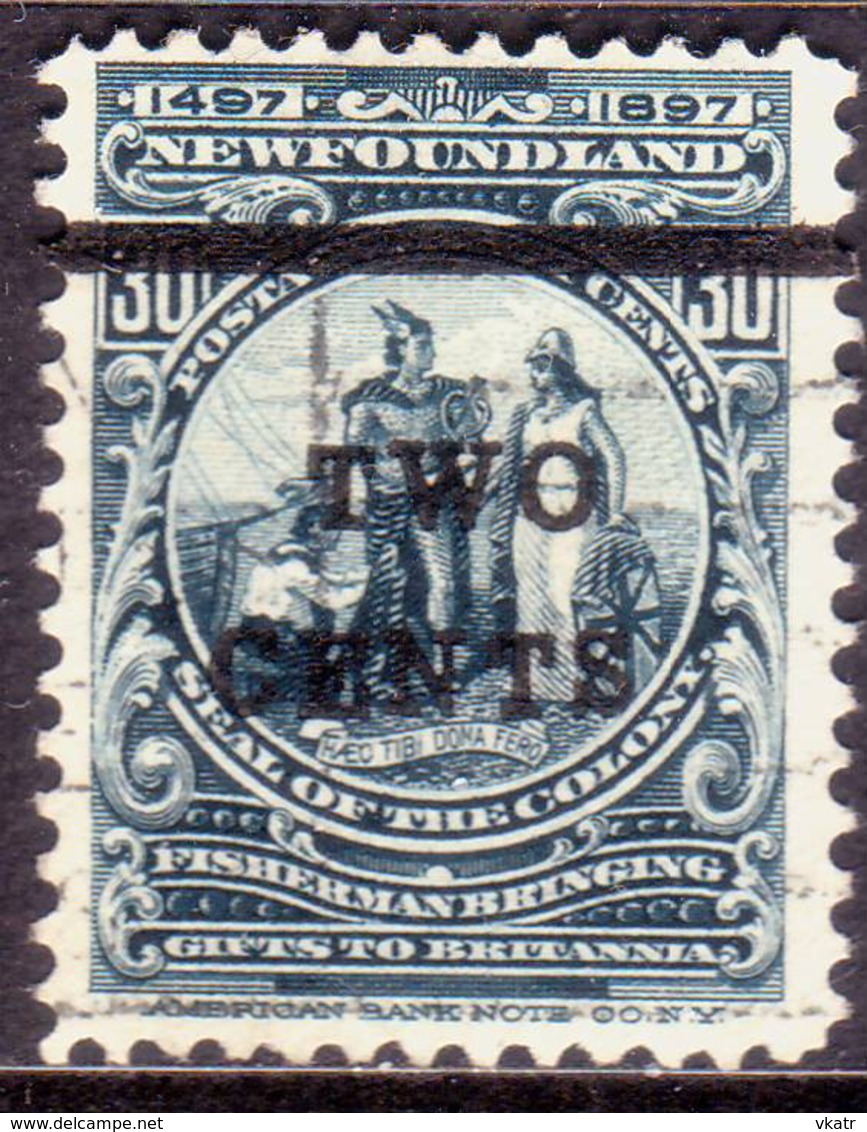 1920 NEWFOUNDLAND SG #144 2c On 30c Used CV £35 - 1908-1947