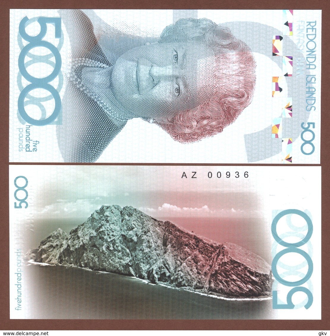 REDONDA ISLAND set 6 pcs 2019 polymer UNC