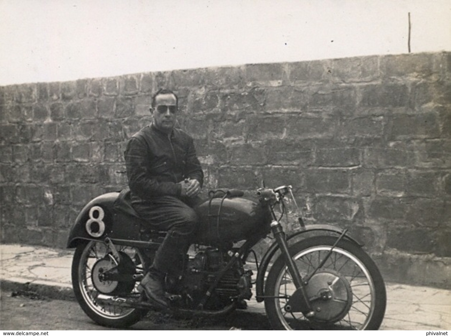 1954 , MOTOCICLISMO , MOTOCICLETA , MOTO , MOTORCYCLE , MOTORRAD - ANTIGUA FOTOGRAFIA ORIGINAL - Autres & Non Classés