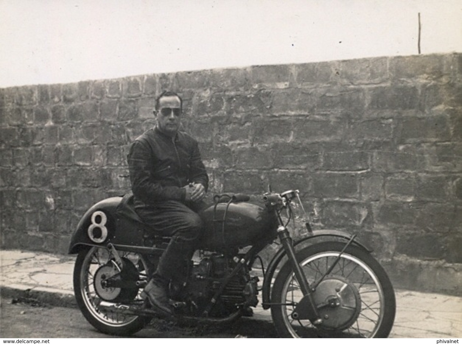 1954 , MOTOCICLISMO , MOTOCICLETA , MOTO , MOTORCYCLE , MOTORRAD - ANTIGUA FOTOGRAFIA ORIGINAL - Altri & Non Classificati