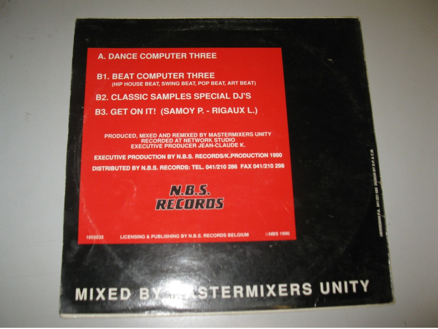 VINYLE MASTERMIXERS UNITY "DANCE COMPUTER THREE" MAXI 45 T NBS (1990) - 45 Rpm - Maxi-Singles