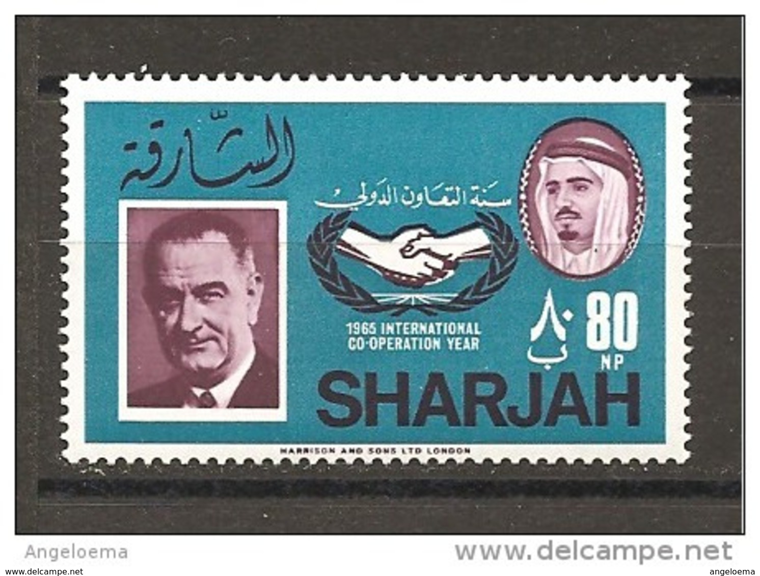 SHARJAH - 1966 JOHNSON Presidente Usa Nuovo** MNH - Altri & Non Classificati