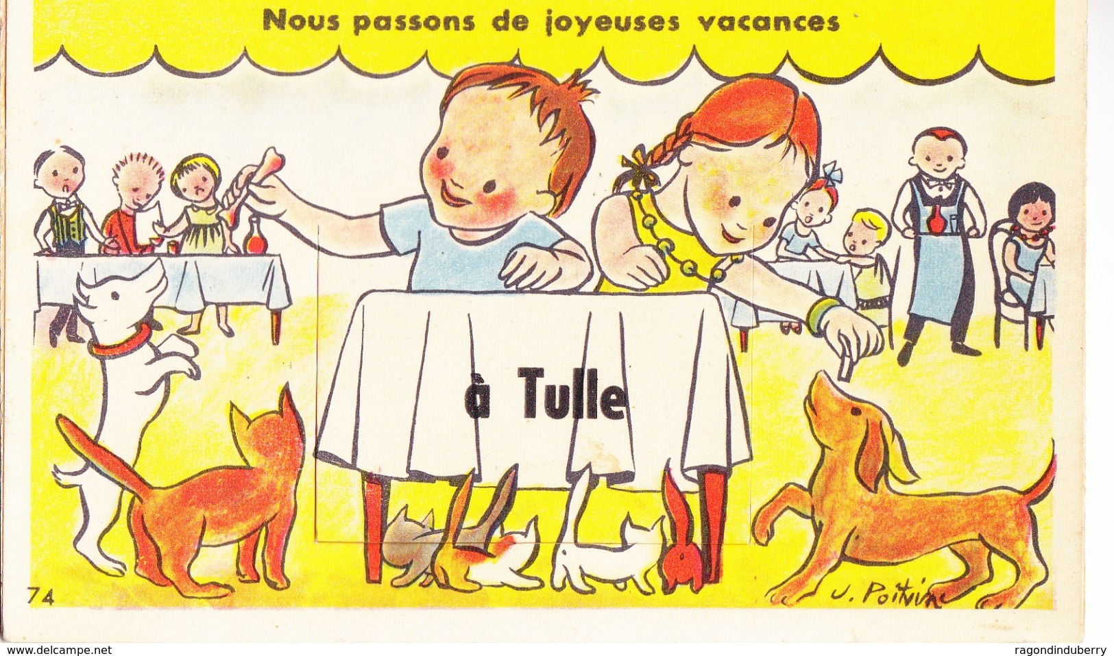 CPA - 19 - TULLE - Carte à Système Avec Dépliant à Vues Multiples "Nous Passons De Joyeuses Vacances à TULLE" - RARE - - Tulle