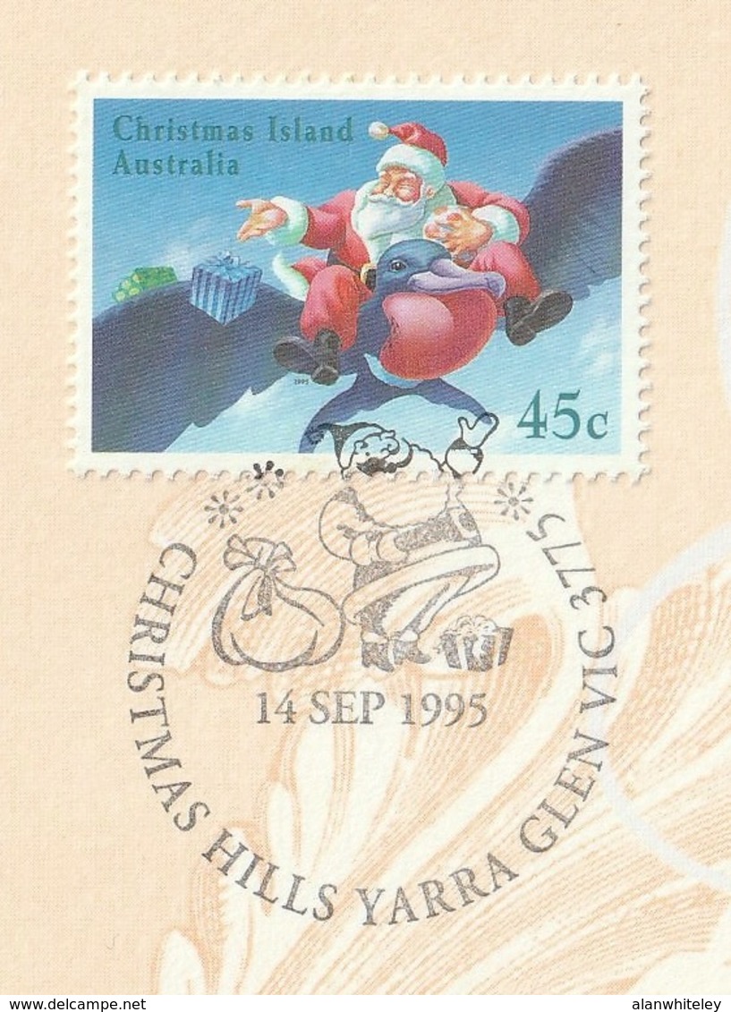 CHRISTMAS ISLAND/AUSTRALIA 1995 Christmas: Promotional Card CANCELLED - Christmas Island