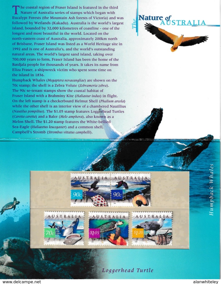 AUSTRALIA 1999 Fauna & Flora / Humpback Whale / Loggerhead Turtle / Sea Eagle: Presentation Pack UM/MNH - Presentation Packs