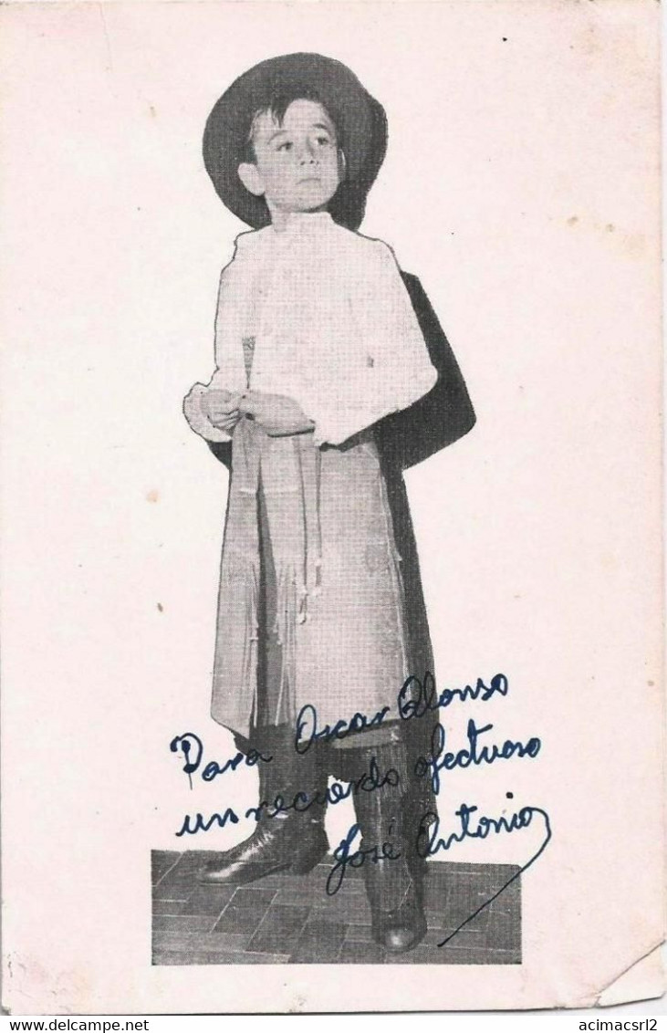 X2163 FLAMENCO / JOSE ANTONIO ( JOSELITO ?? ) - Autograph Dedicacee 1960' Photo 15x10cm - Fotos Dedicadas