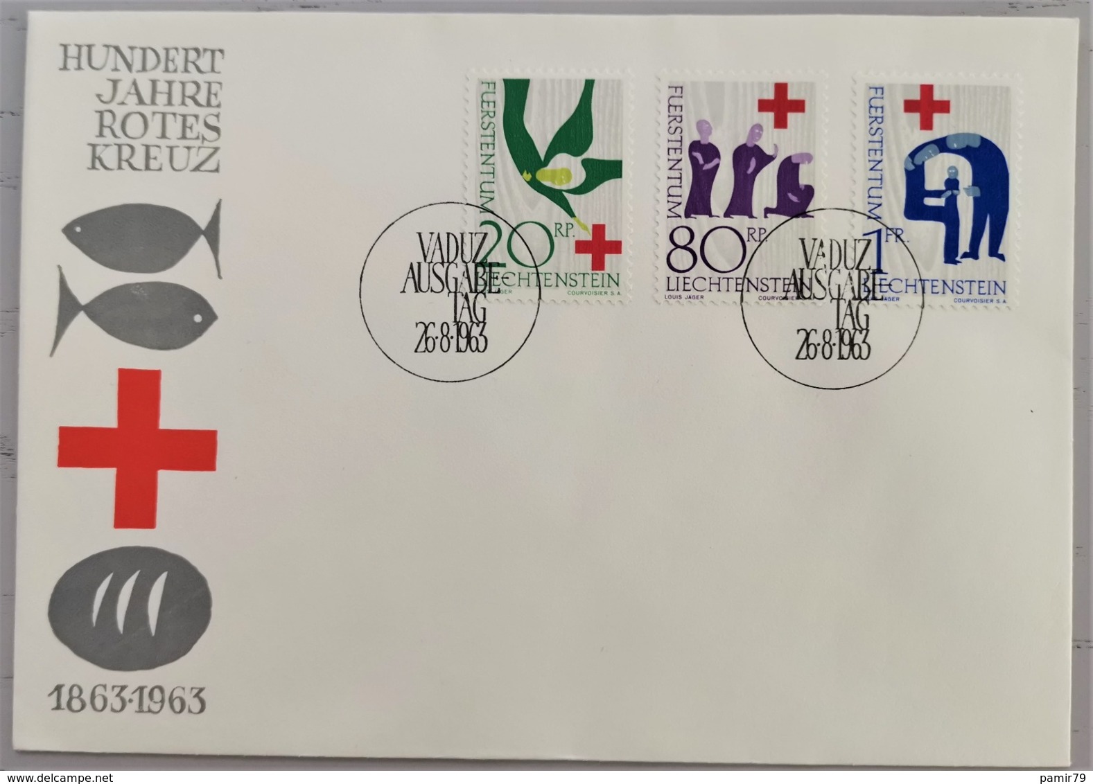 1963 FDC 100 Jahre Rotes Kreuz - Other & Unclassified