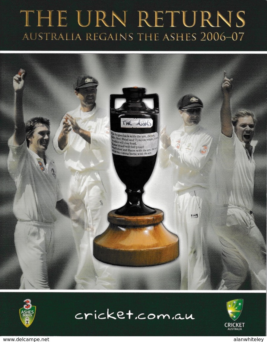 AUSTRALIA 2007 Cricket Victory / The Urn Returns: Presentation Pack UM/MNH - Presentation Packs