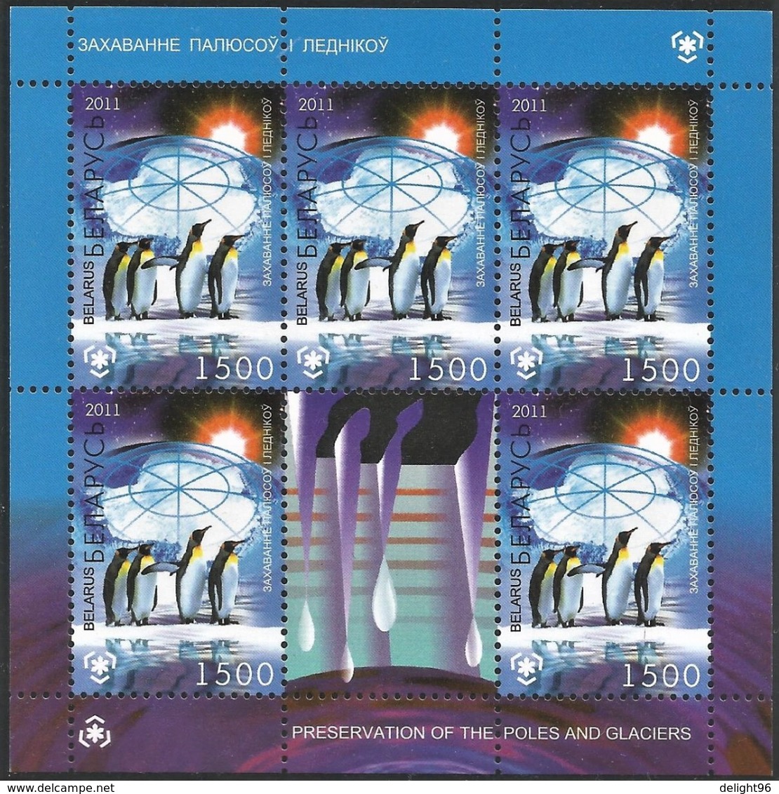 2011 Belarus Preservation Of Polar Regions And Glaciers: Penguins, Polar Bear Sheetlets  (** / MNH / UMM) - Behoud Van De Poolgebieden En Gletsjers