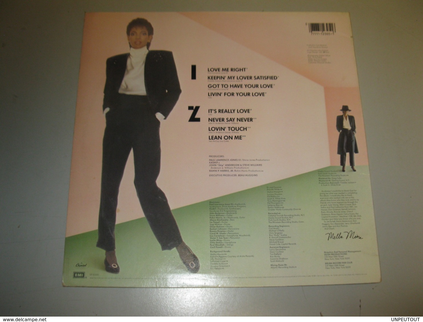 VINYLE MELBA MOORE "NEVER SAY NEVER" 33 T CAPITOL (1983) - Other & Unclassified
