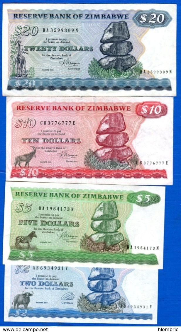 Zimbabwe  4  Billets - Zimbabwe