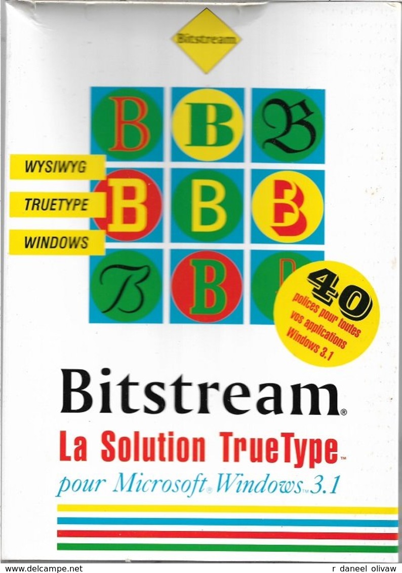 Bitstream La Solution TrueType Pour Windows 3.1 (1992, TBE) - Otros & Sin Clasificación