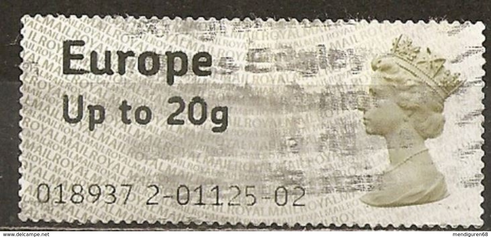 GROSBRITANNIEN GRANDE BRETAGNE GB 2008 POST&GO EUROPE Up To 20g USED SG FS3 MI ATM2c YT TDIST D2b - Post & Go (distributeurs)