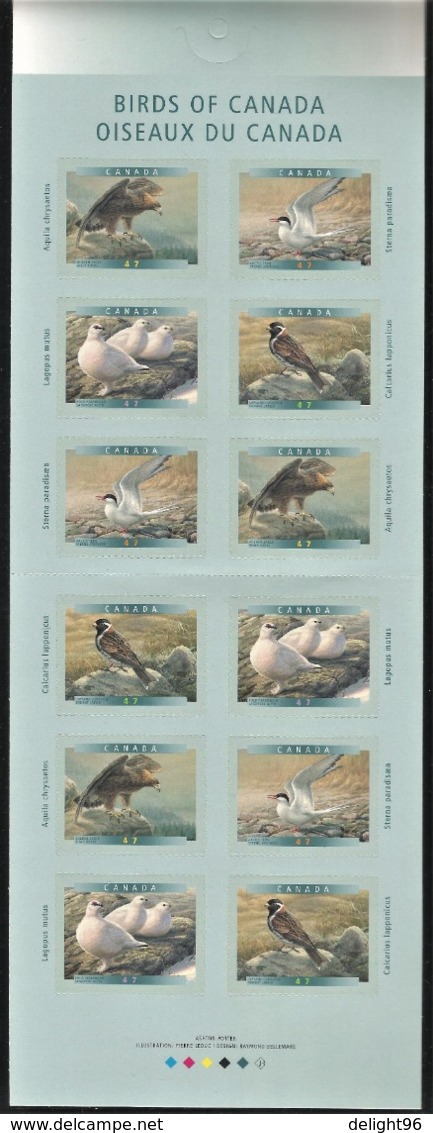 2001 Canada Birds Booklet (Self Adhesive) - Autres & Non Classés