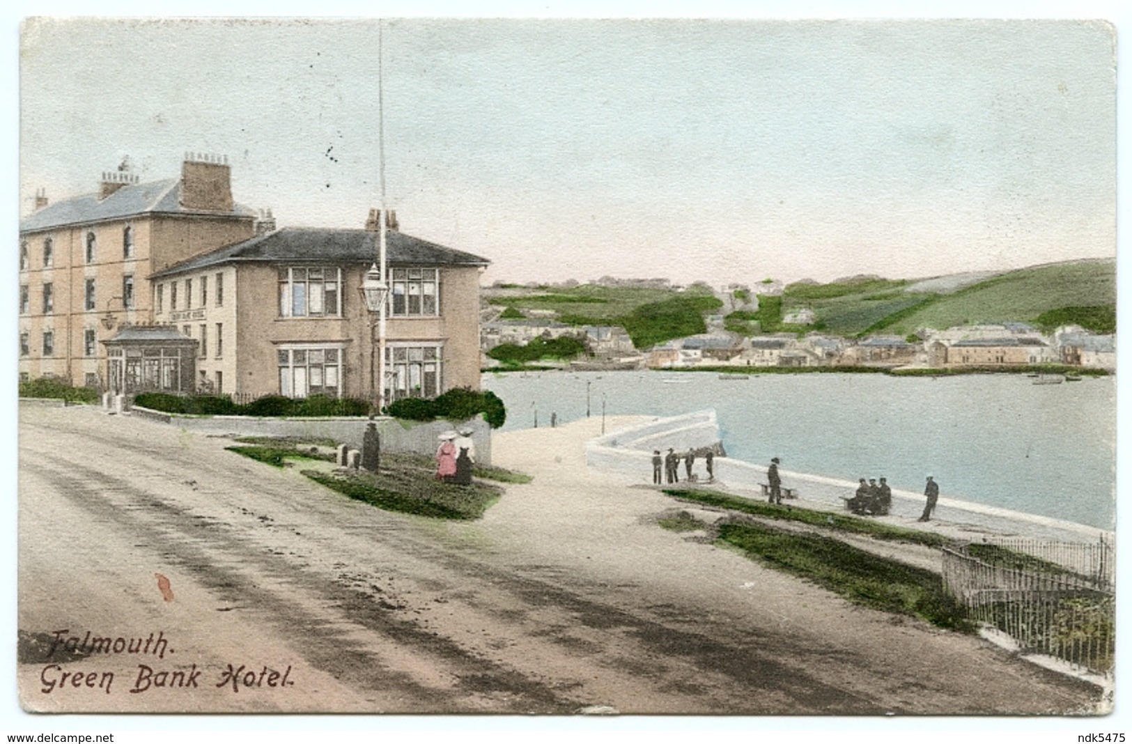 FALMOUTH : GREEN BANK HOTEL / POSTMARK - FALMOUTH (SQUARE CIRCLE) / ADDRESS - LIZARD - Falmouth