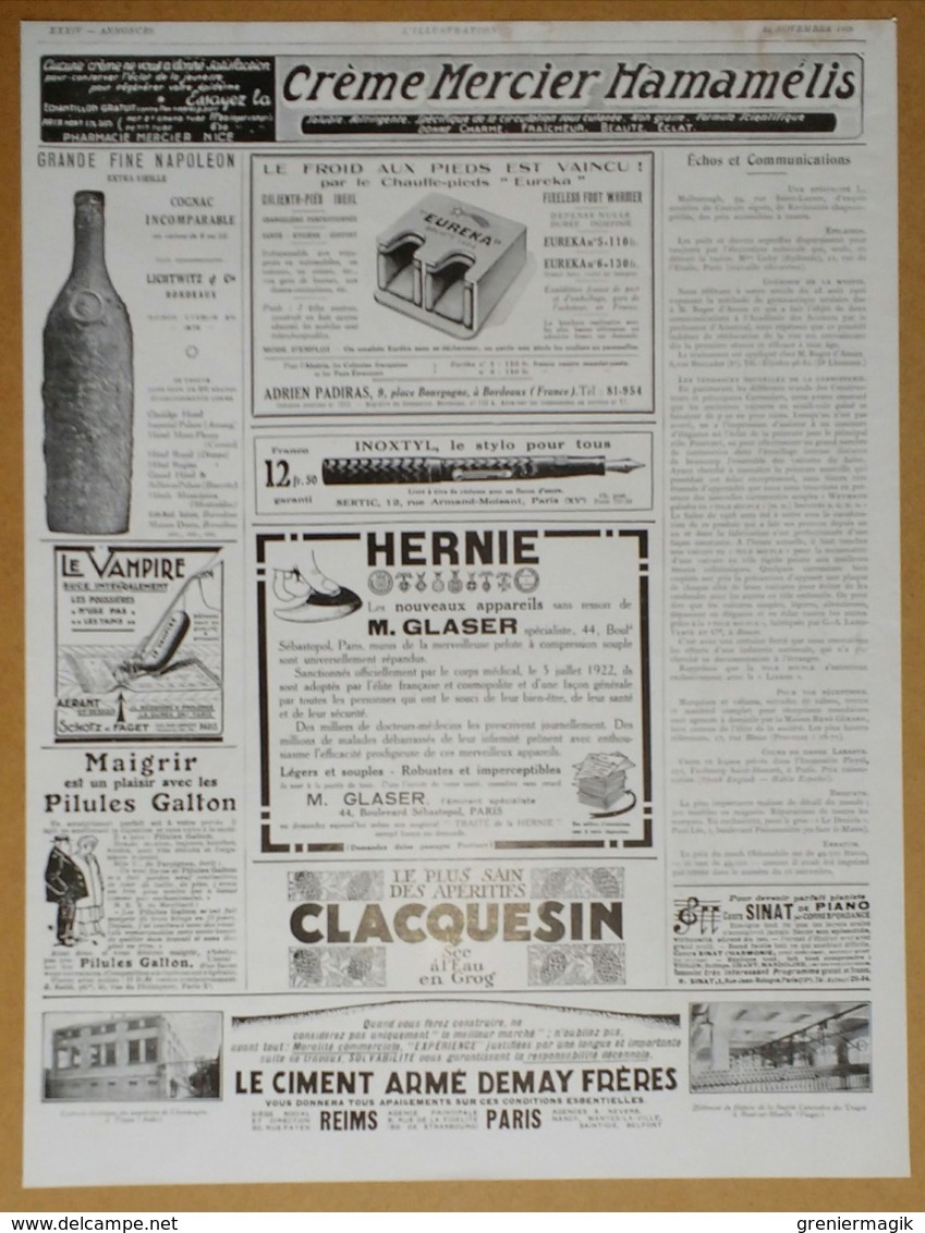1928 Publicité Les Ailes C'est Un Film Paramount Illustrateur G. Bruyner (Cinéma - Gary Cooper - Clara Bow...) - Reclame