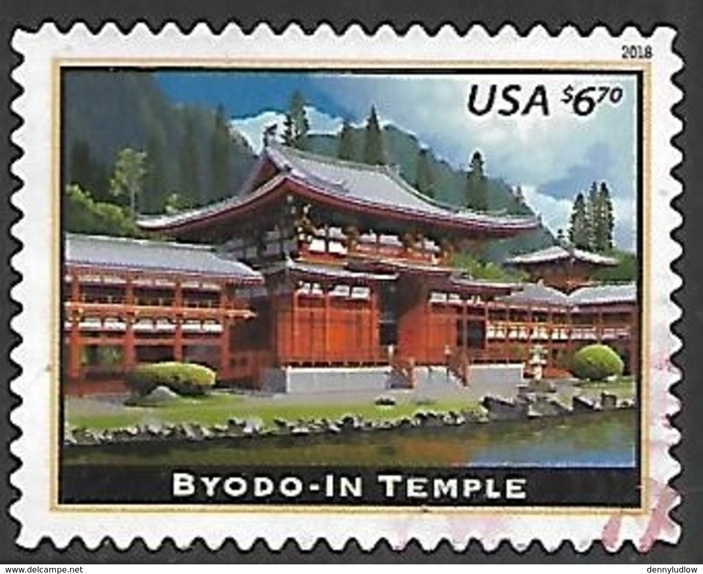US  2018      $6.70 Temple  Used - Gebraucht