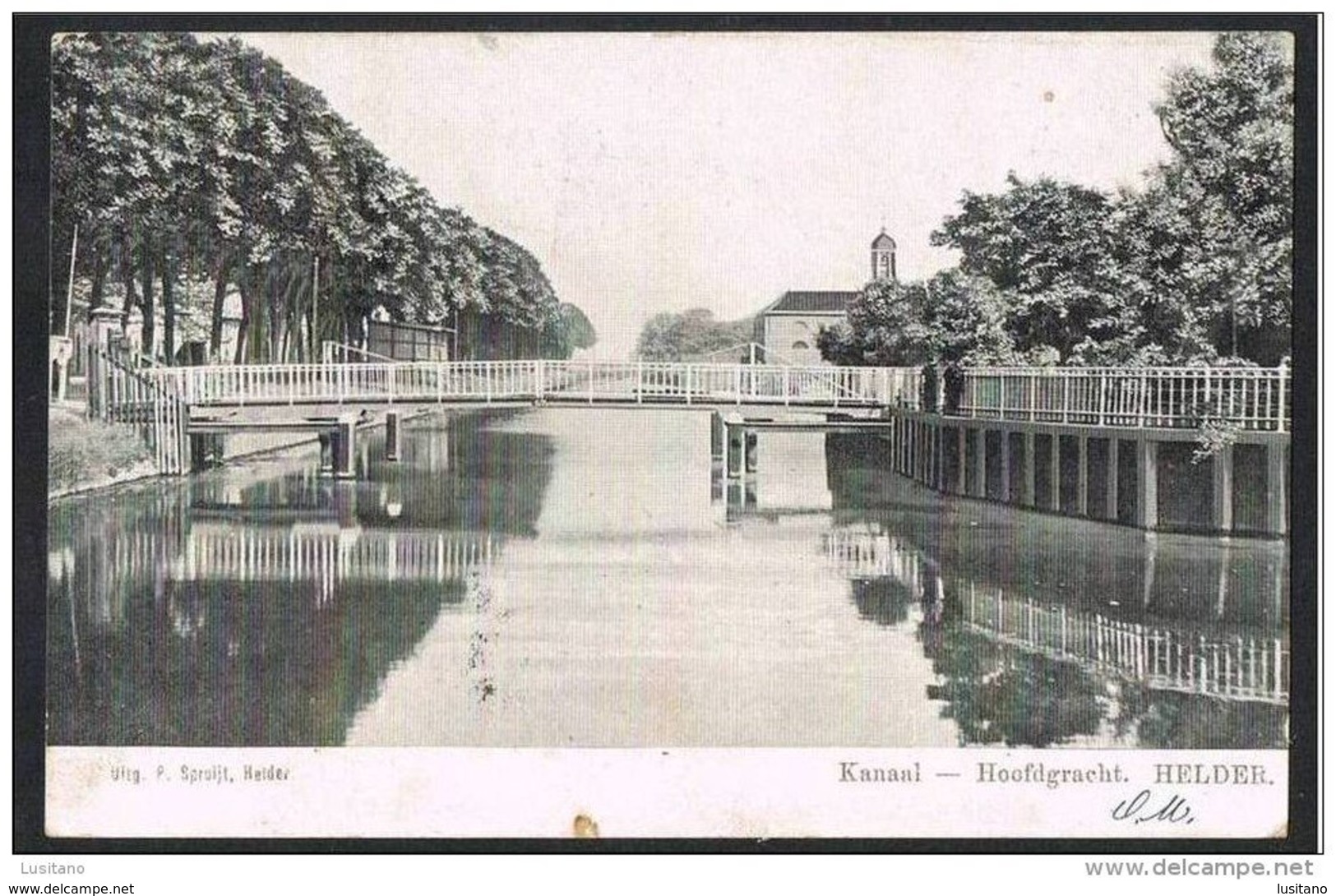 HELDER - KANAAL HOOFDGRACHT - 1906 STAMP - NETHERLANDS - Den Helder