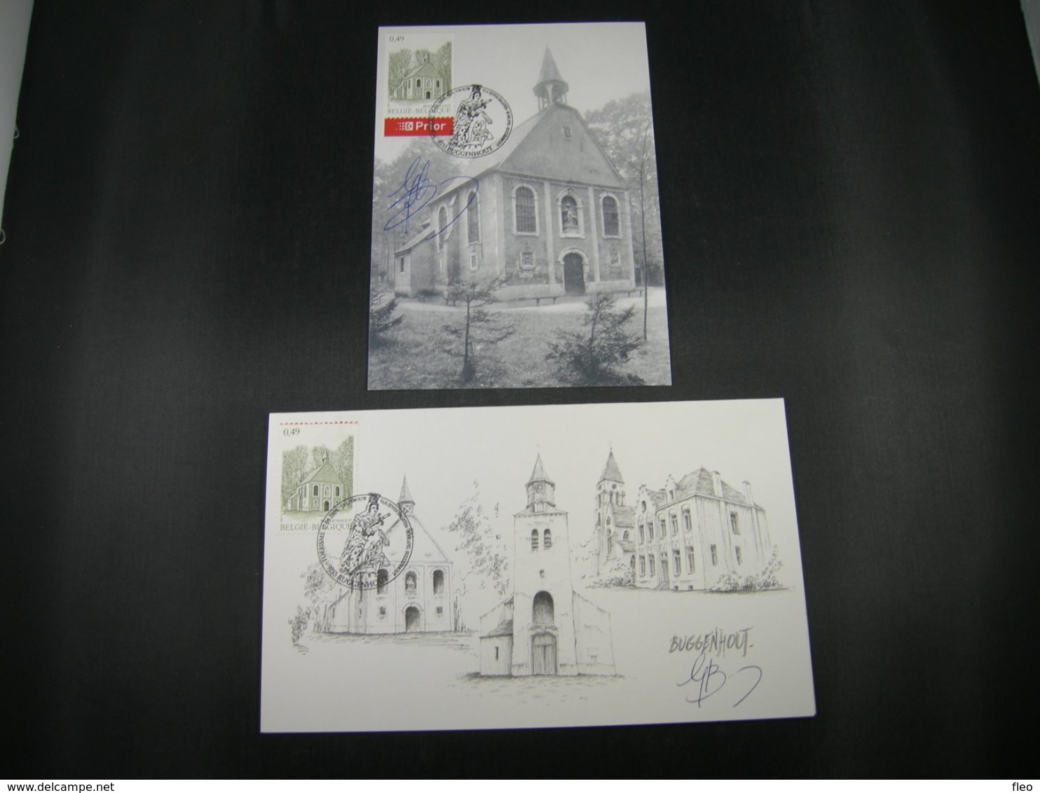 BELG.2004 3260 FDC Mcards With Signature Guillaume Broux (creator) " TOURISME :Pilgrimage Places BUGGENHOUT " - 2001-2010