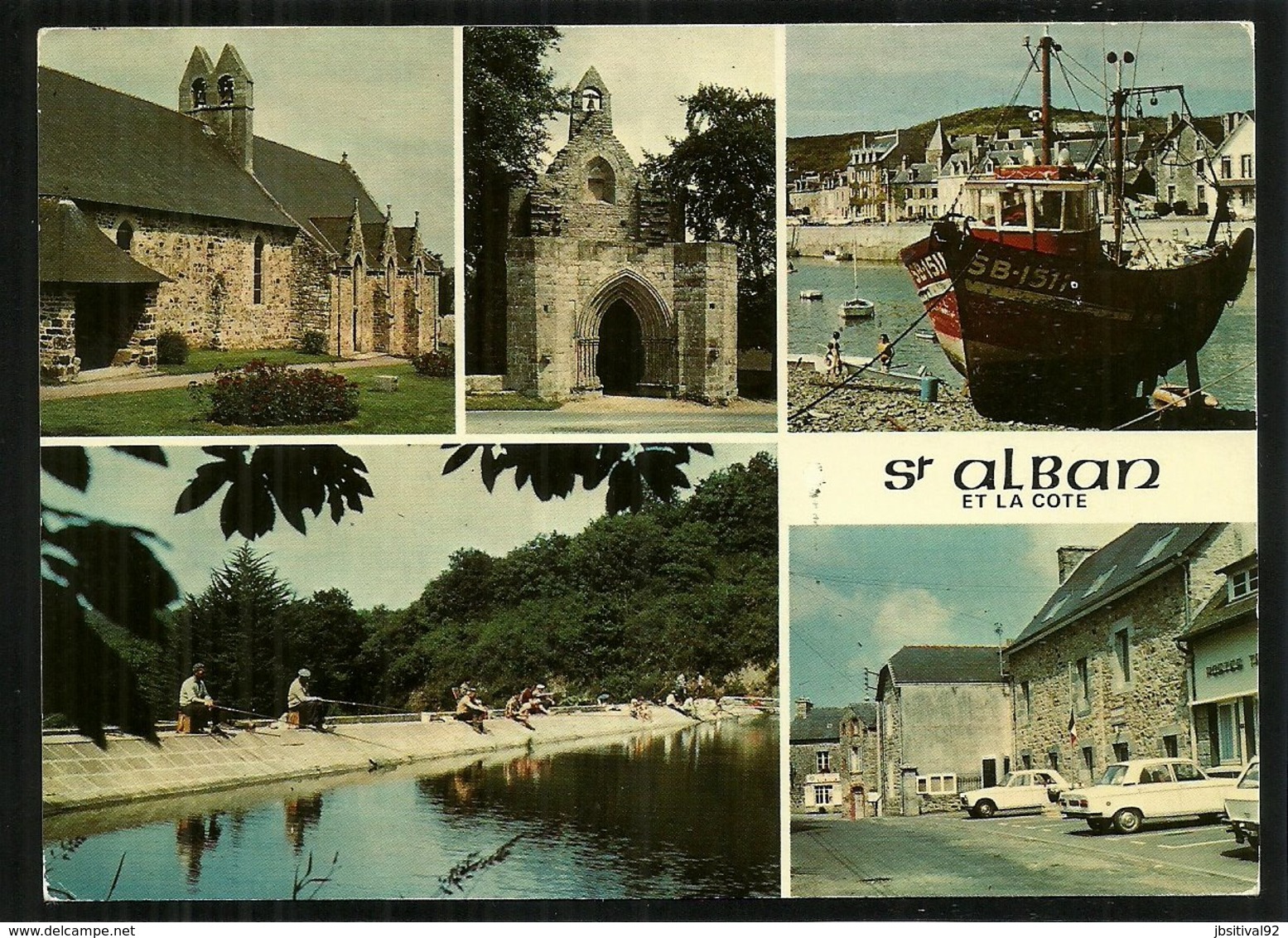 22  LAMBALLE - SAINT ALBAN Et La Côte  L'église, La Chapelle St Jacques, Le Barrage, Multivues Cpm Voyagée En 96 - Lamballe