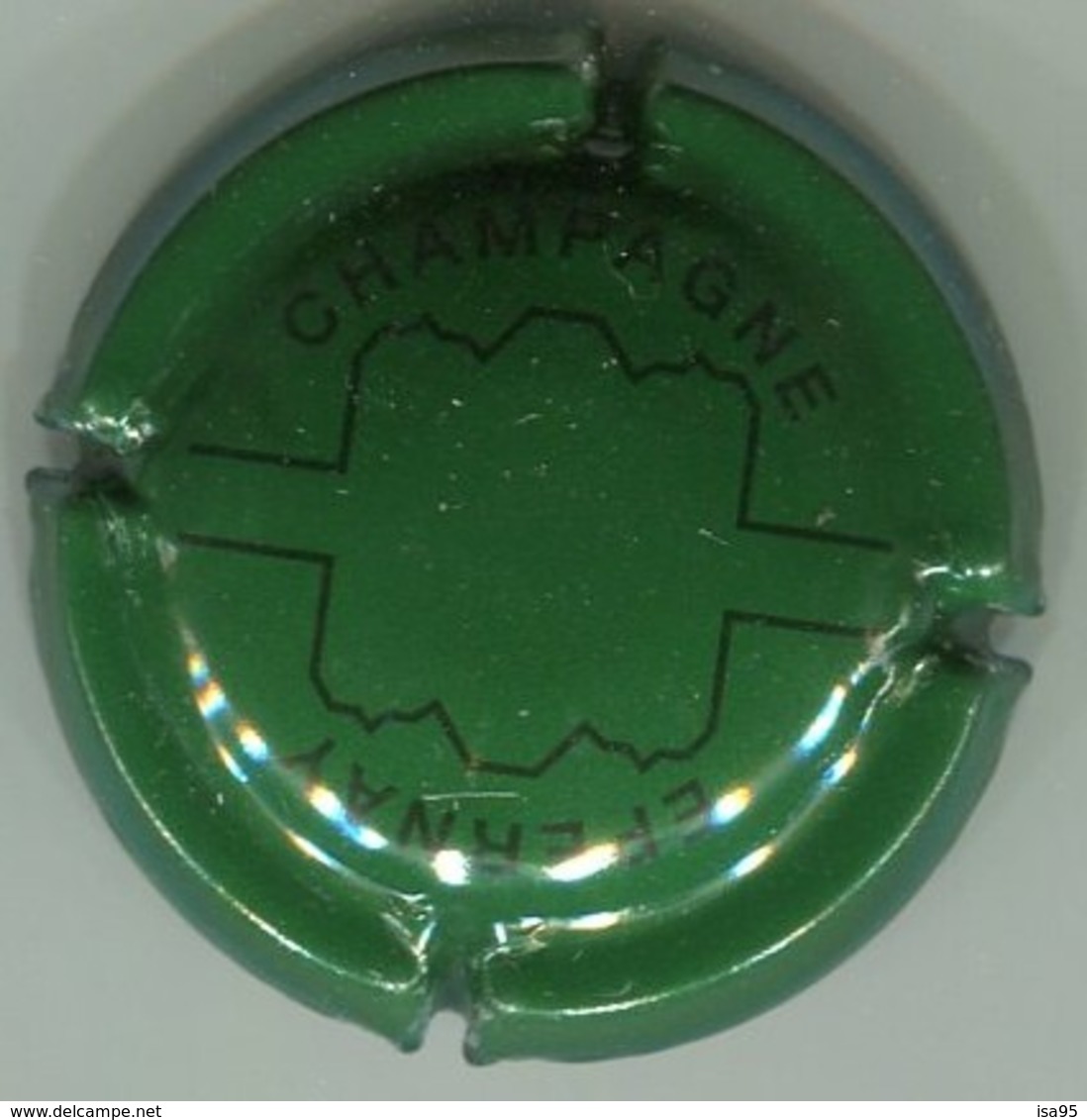 CAPSULE-CHAMPAGNE EPERNAY N°11 Vert & Noir - Epernay