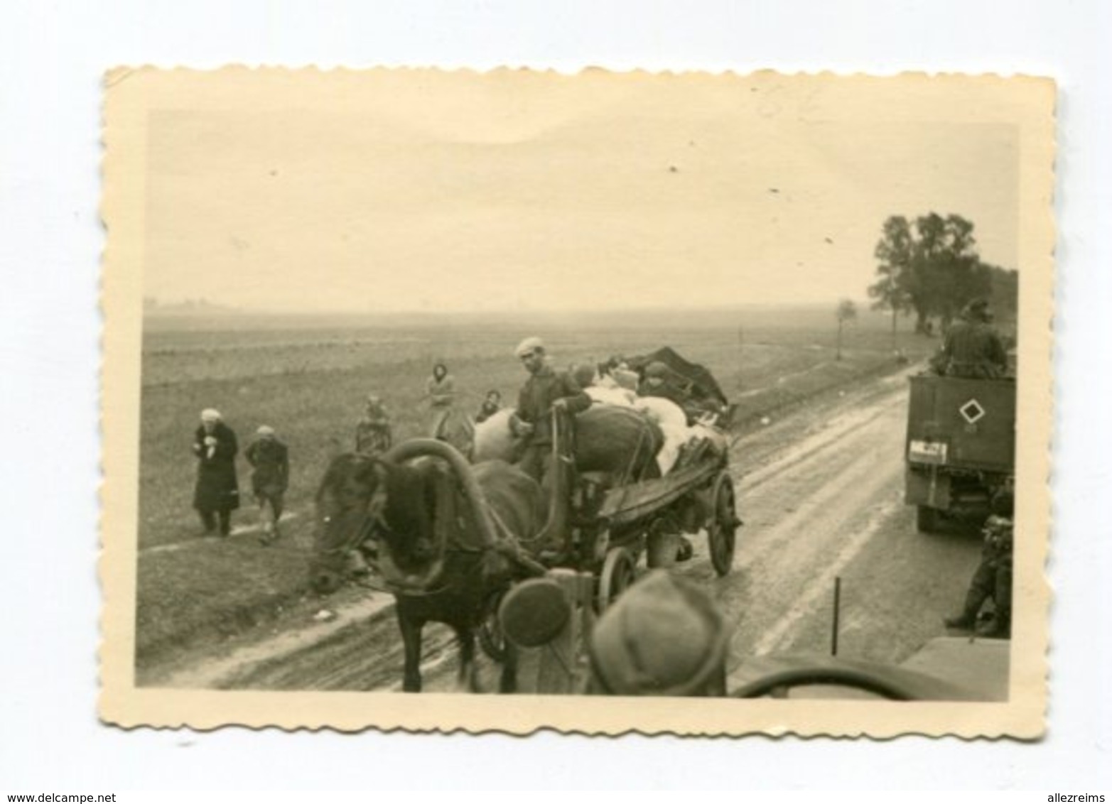 Photo Originale  Format : 89*63 Mm Photo Soldats Allemands Halftrack Et Débacle ( Pologne ) 1939  A VOIR  !!! - Guerre, Militaire