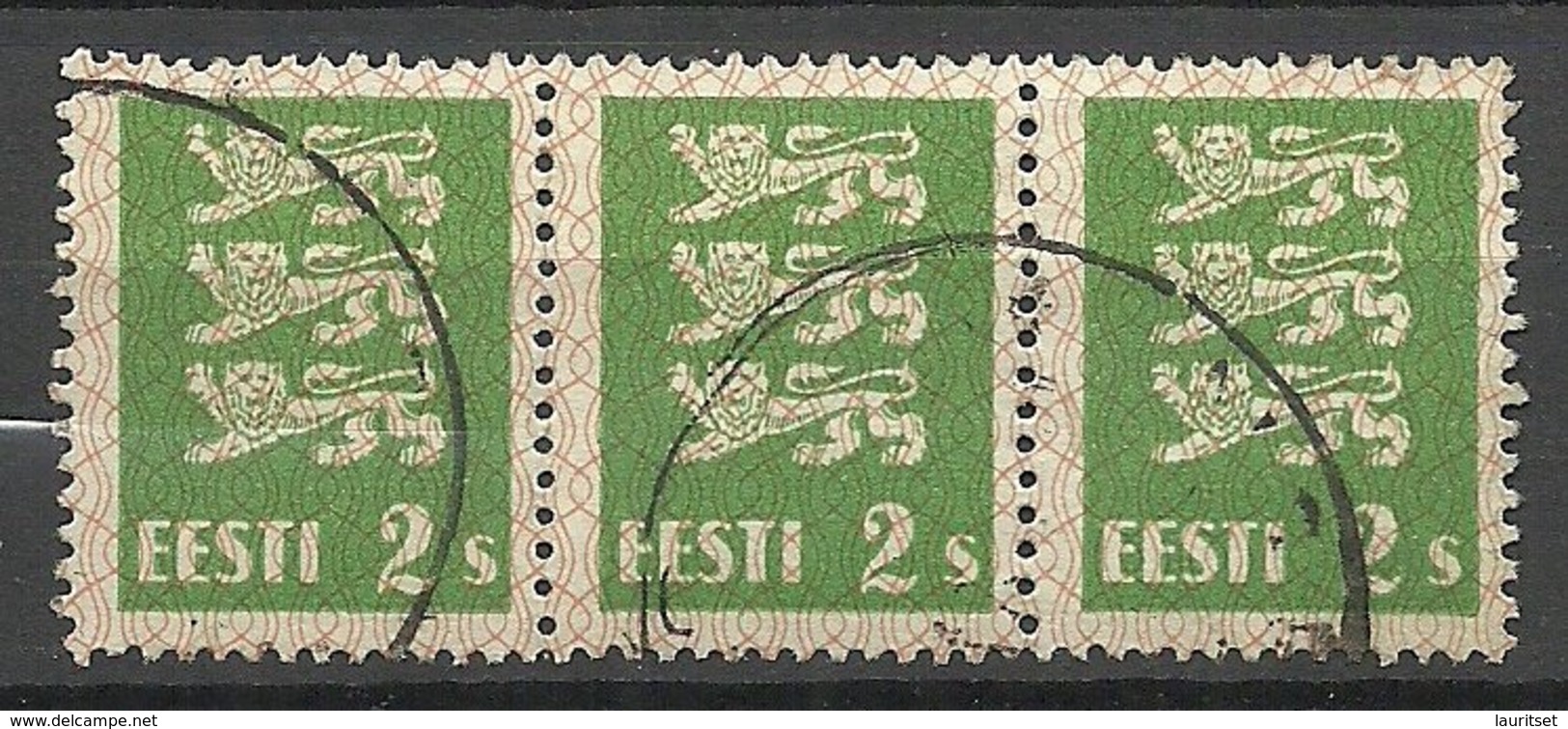 Estland Estonia 1928 Michel 75 As 3-stripe O - Estonia