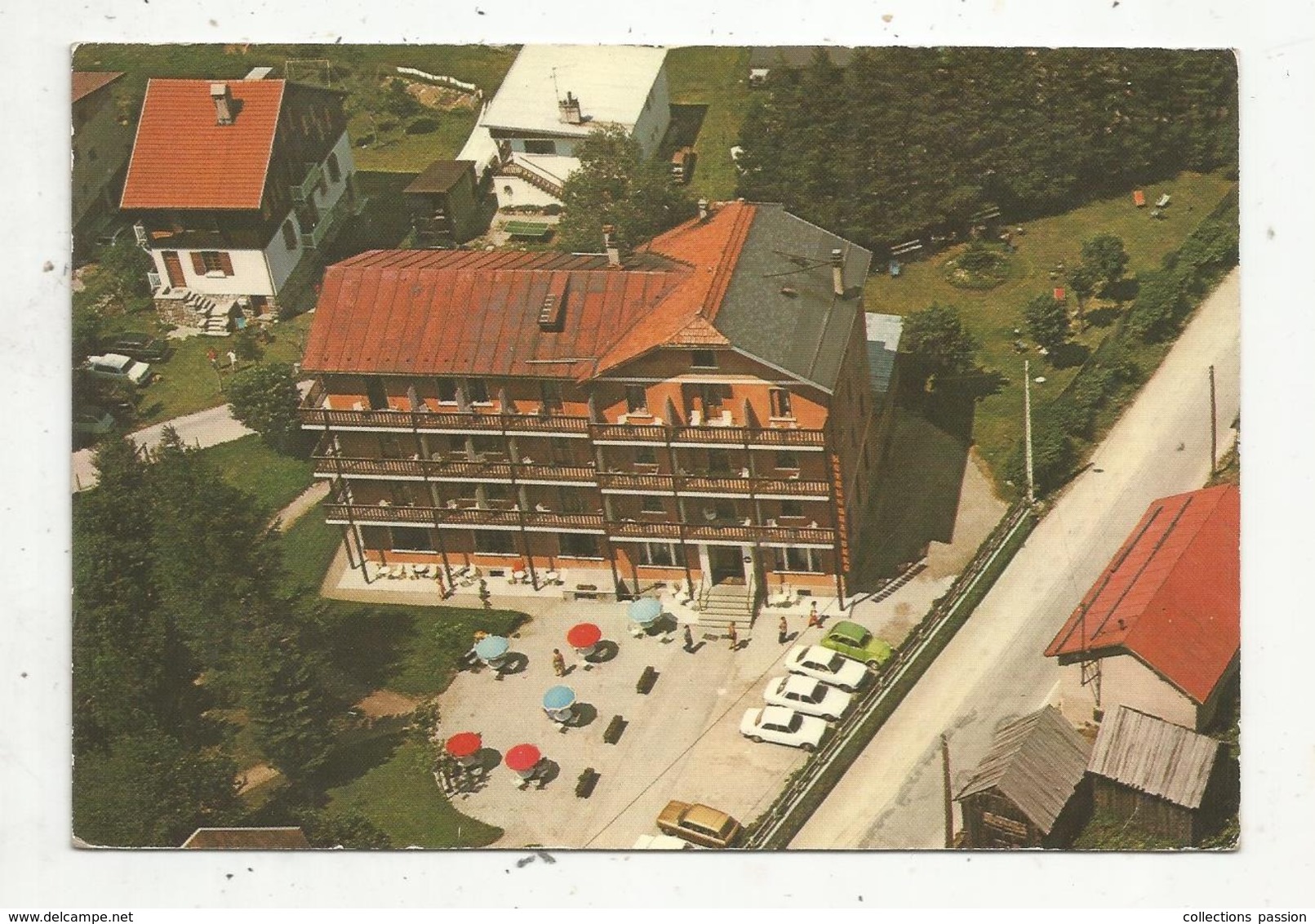 Cp, Hotels & Restaurant , Hotel Du GRAND BEC , 73, PRALOGNAN LA VANOISE , Vue Aérienne ,écrite - Hotels & Restaurants