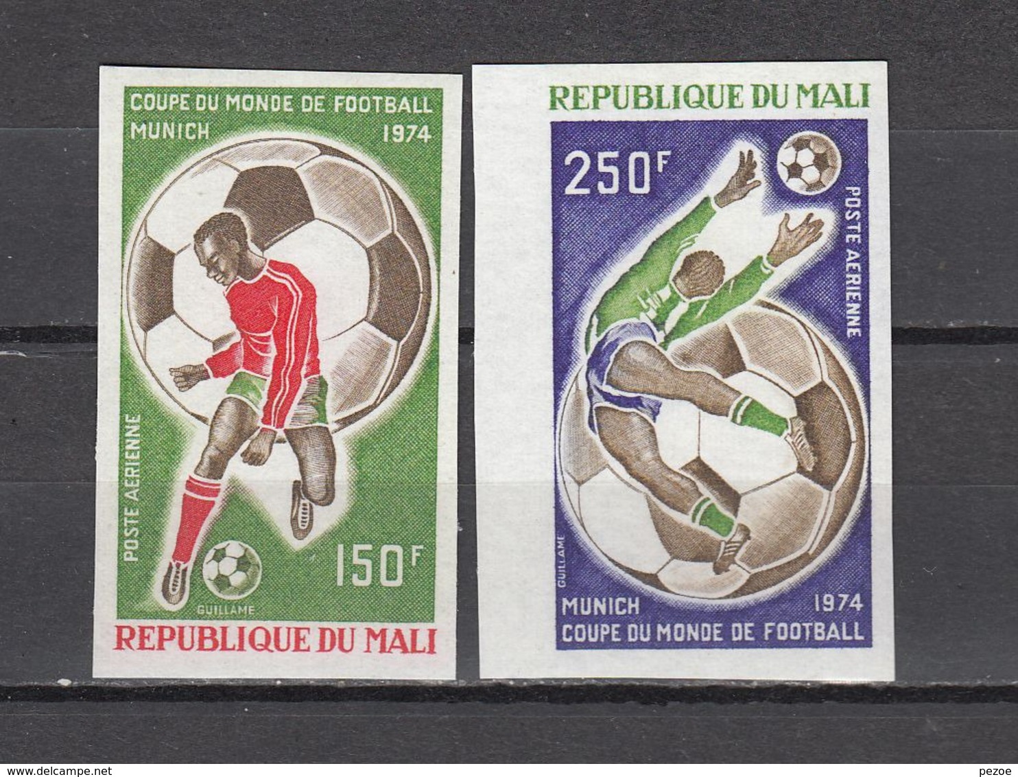 Football / Soccer / Fussball - WM 1974:  Mali  2 W **, Imperf. - 1974 – Germania Ovest