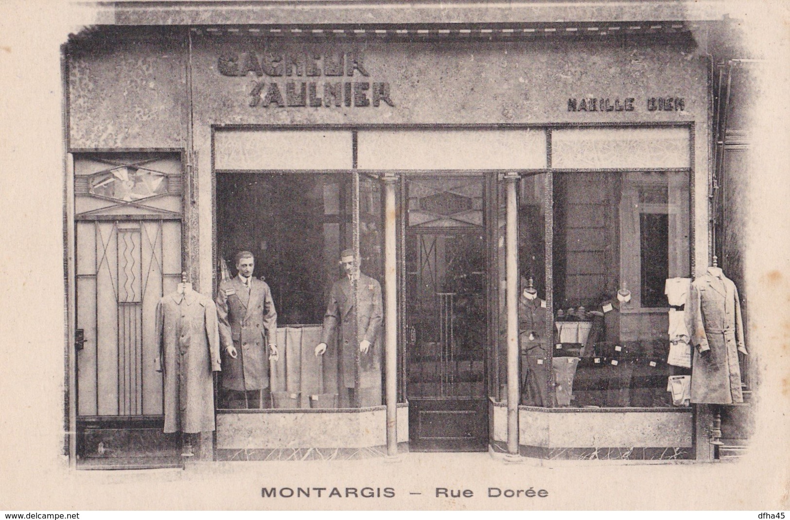 Montargis : 31 Rue Dorée, Magasin Habillement Gagneur-Saulnier - Montargis