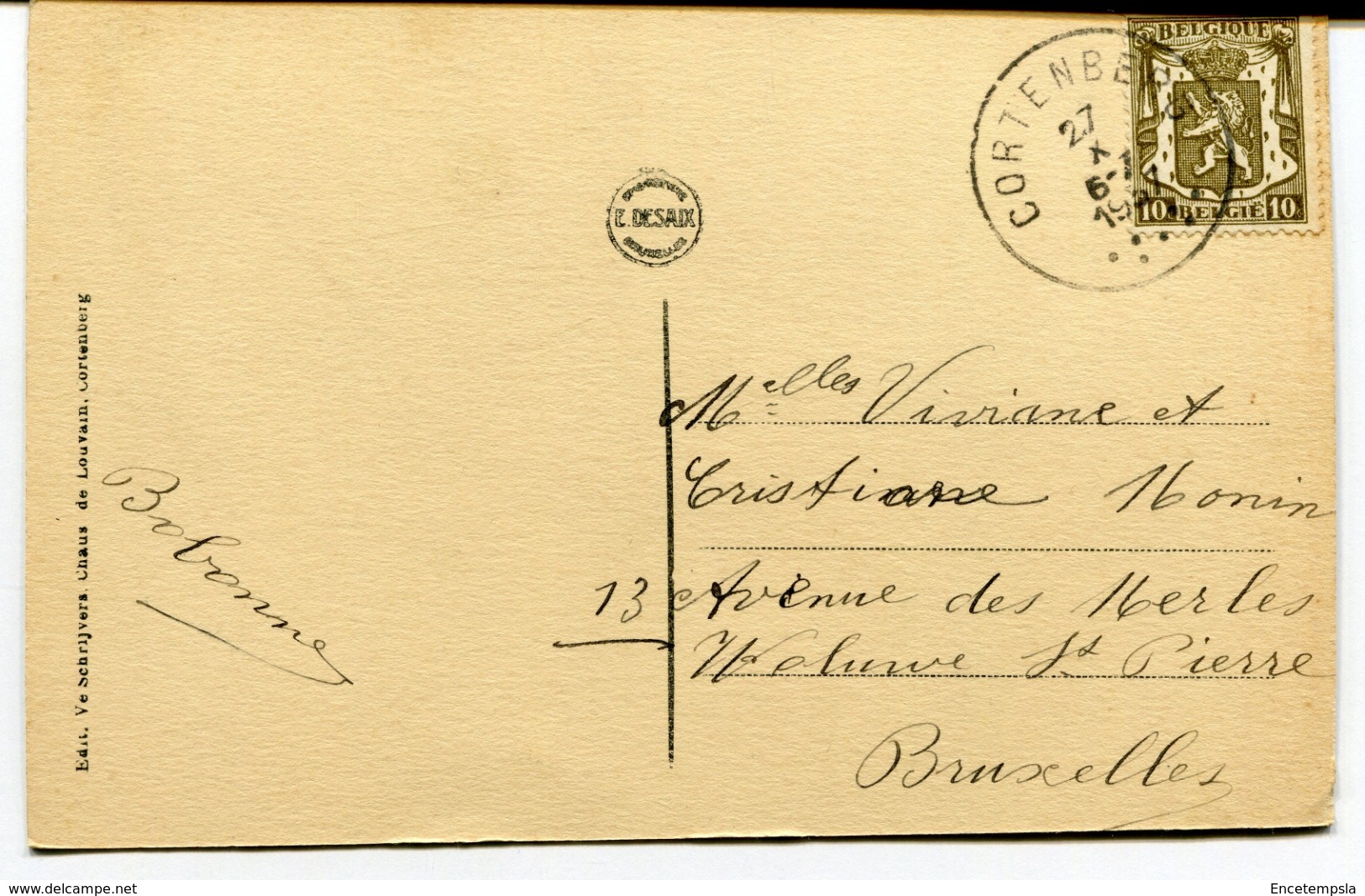 CPA - Carte Postale - Belgique - Cortenberg - Porte De L'Ancienne Abbaye - 1937 (D10258) - Kortenberg