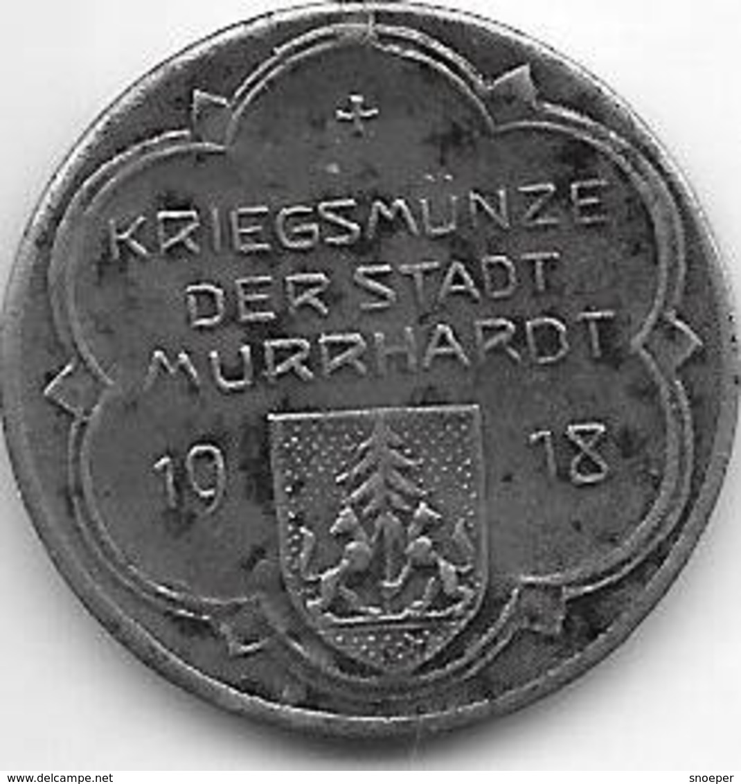 *notgeld Murrhardt   10 Pfennig 1918   Fe  353.3 - Autres & Non Classés