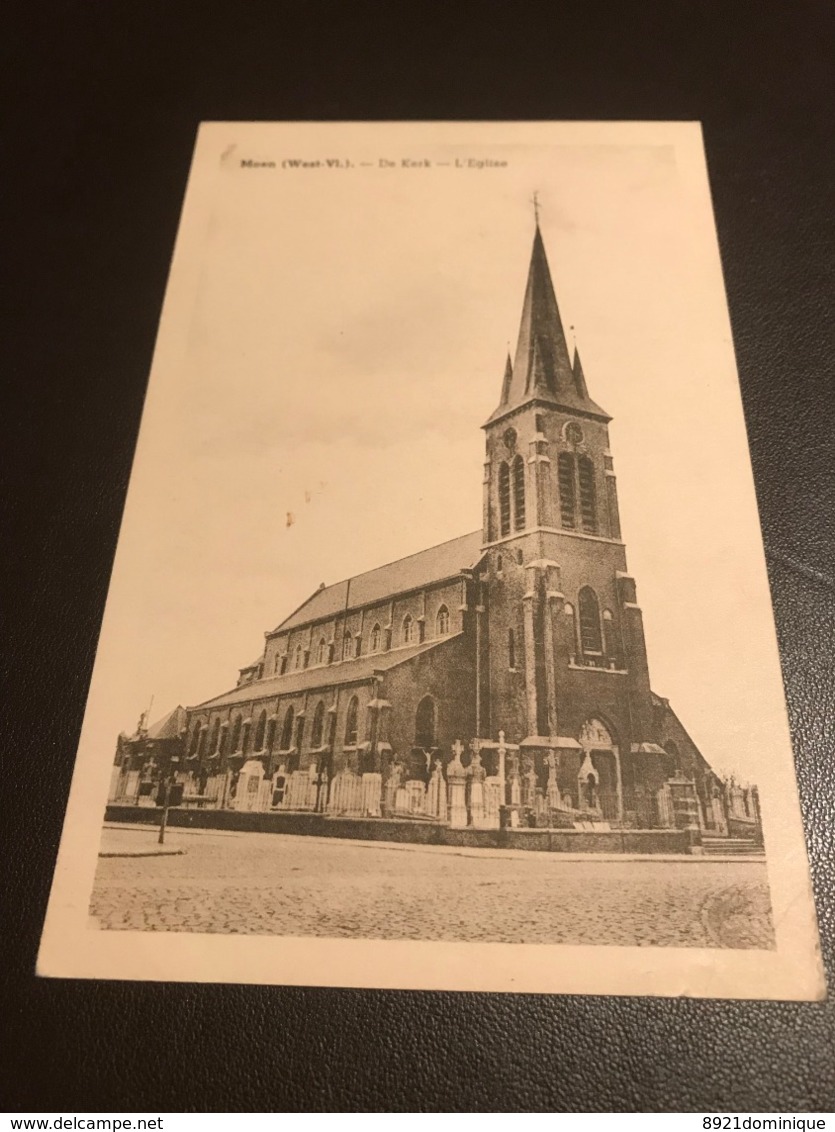 Moen (Zwevegem) De Kerk L'eglise - Uitg. Herman-Lanneau - Gelopen - Zwevegem