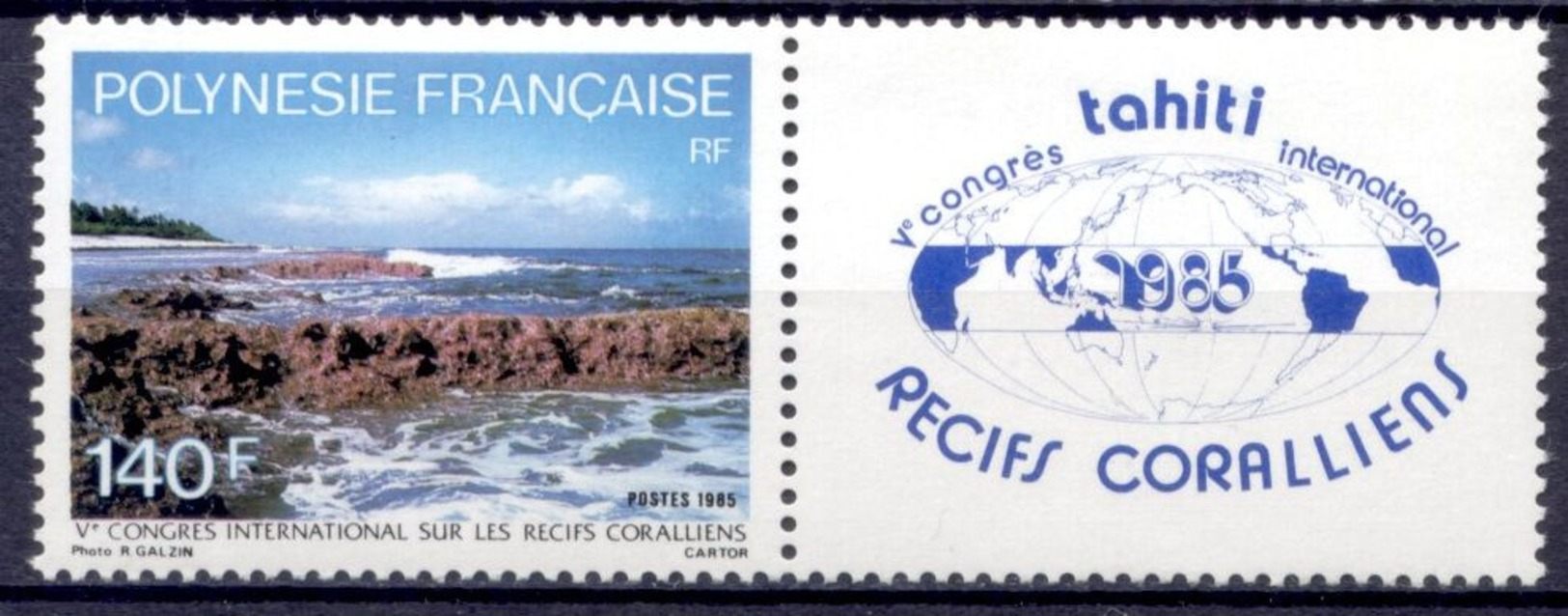 Polynésie Française Tahiti Récifs Coralliens Environnement Nature 1986 Paysages - Tahiti