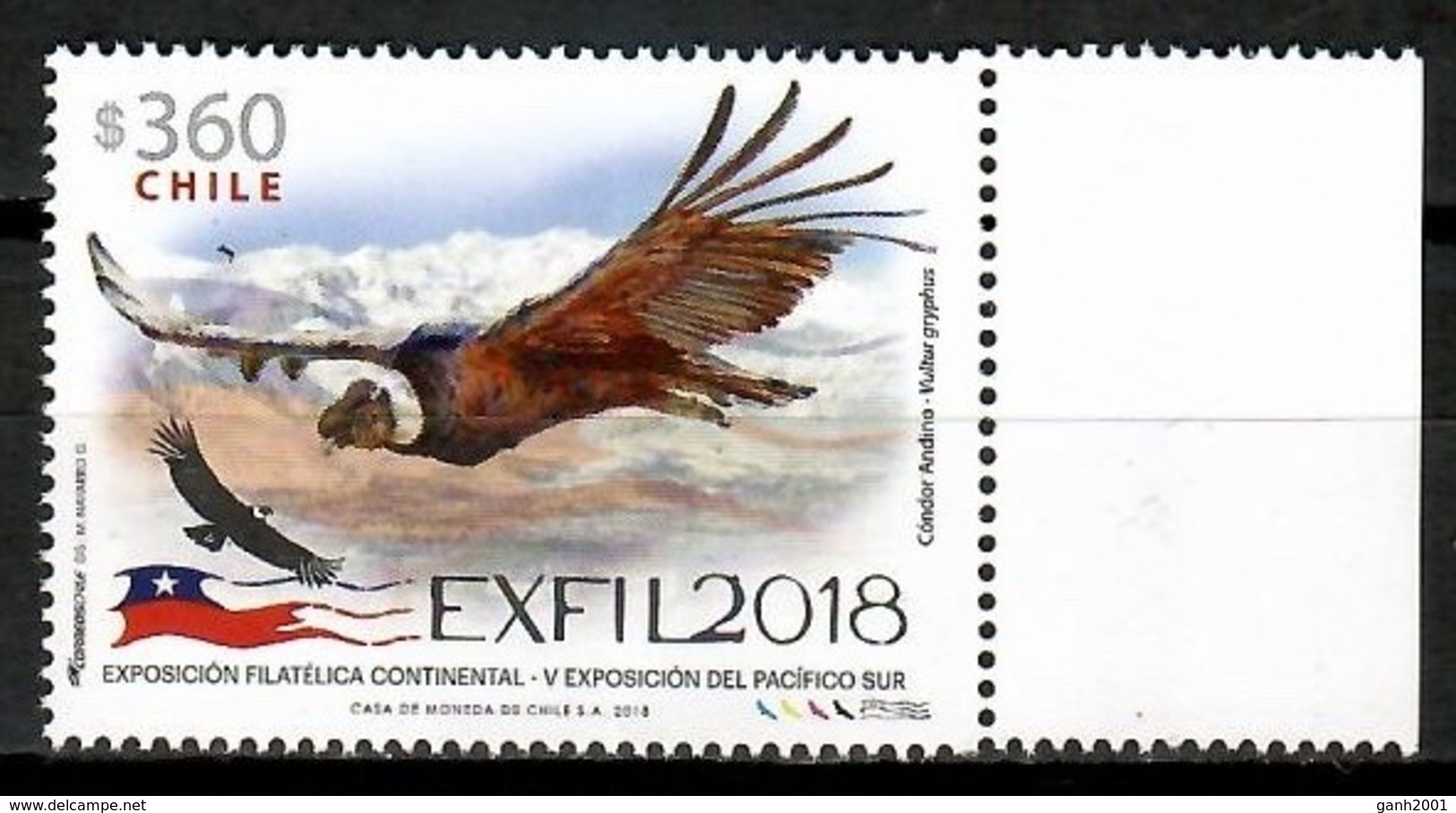 Chile 2018 / Birds Condor MNH Aves Vögel Oiseaux / Cu14331  4-29 - Otros & Sin Clasificación