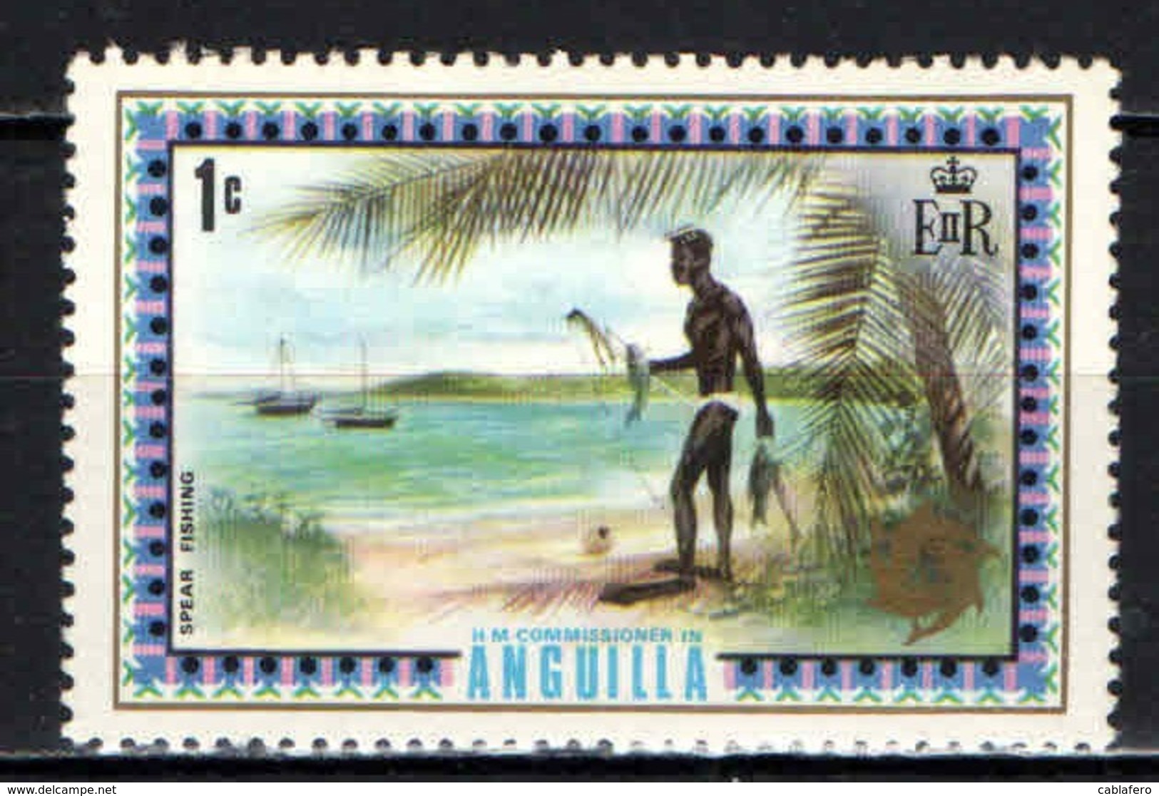 ANGUILLA - 1972 - Spear Fishing - MNH - Anguilla (1968-...)