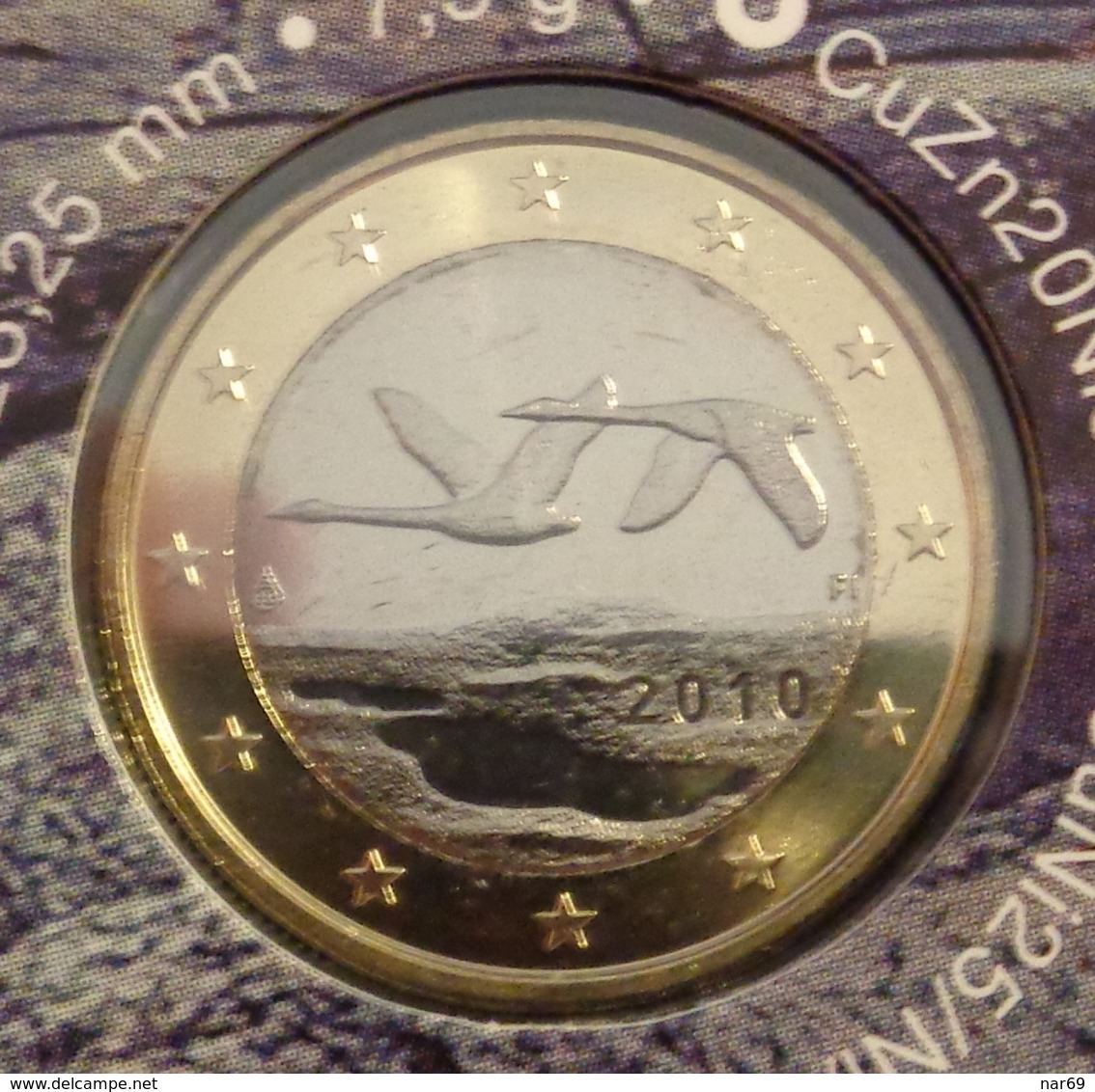 ===== 1 Euro Finlande 2010 Sorti Du BU (8 Pièces) Mais Avec Un Pic Oxydé ===== - Finland