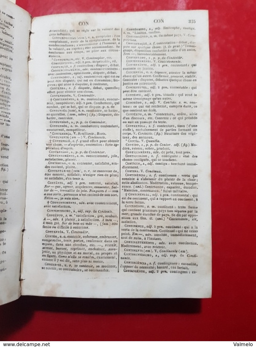 Nouveau Dictionnaire Portugais-Français - 1862 - Cover With Some Wear - Diccionarios