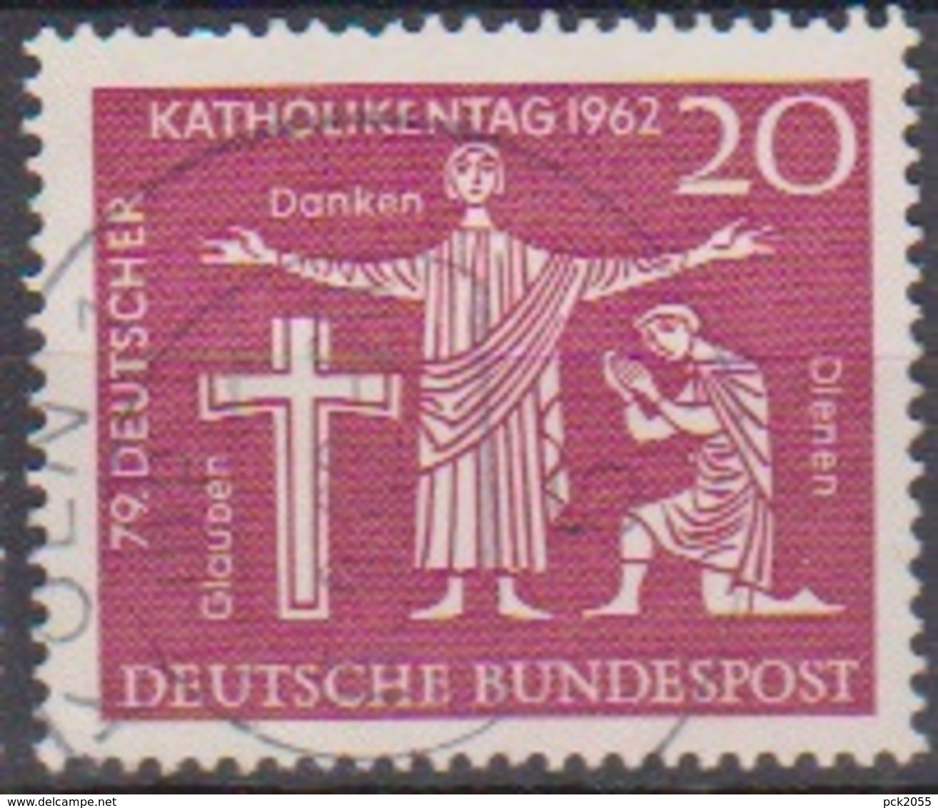 BRD 1962 MiNr.381  Deutscher Katholikentag, Hannover ( A620 ) Günstige Versandkosten - Gebraucht