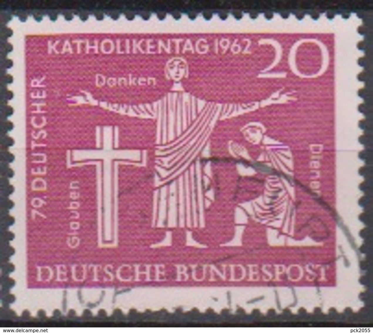 BRD 1962 MiNr.381  Deutscher Katholikentag, Hannover ( A621 ) Günstige Versandkosten - Gebraucht