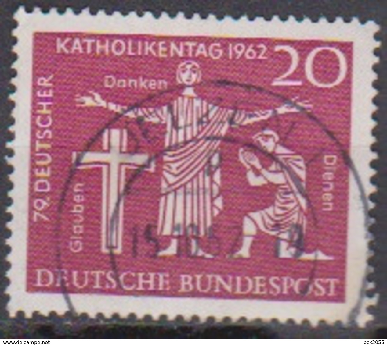 BRD 1962 MiNr.381  Deutscher Katholikentag, Hannover ( A622 ) Günstige Versandkosten - Gebraucht
