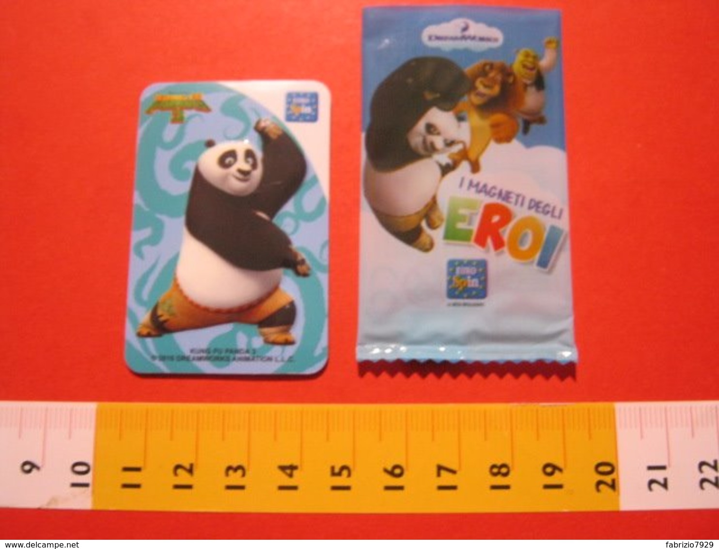 MED.1 MAGNETE MAGNET FRIGO ITALIA 2015 EURO SPIN EROI CARTOON CARTONI ANIMATI MANGA - KUNG FU PANDA 3 - Personen