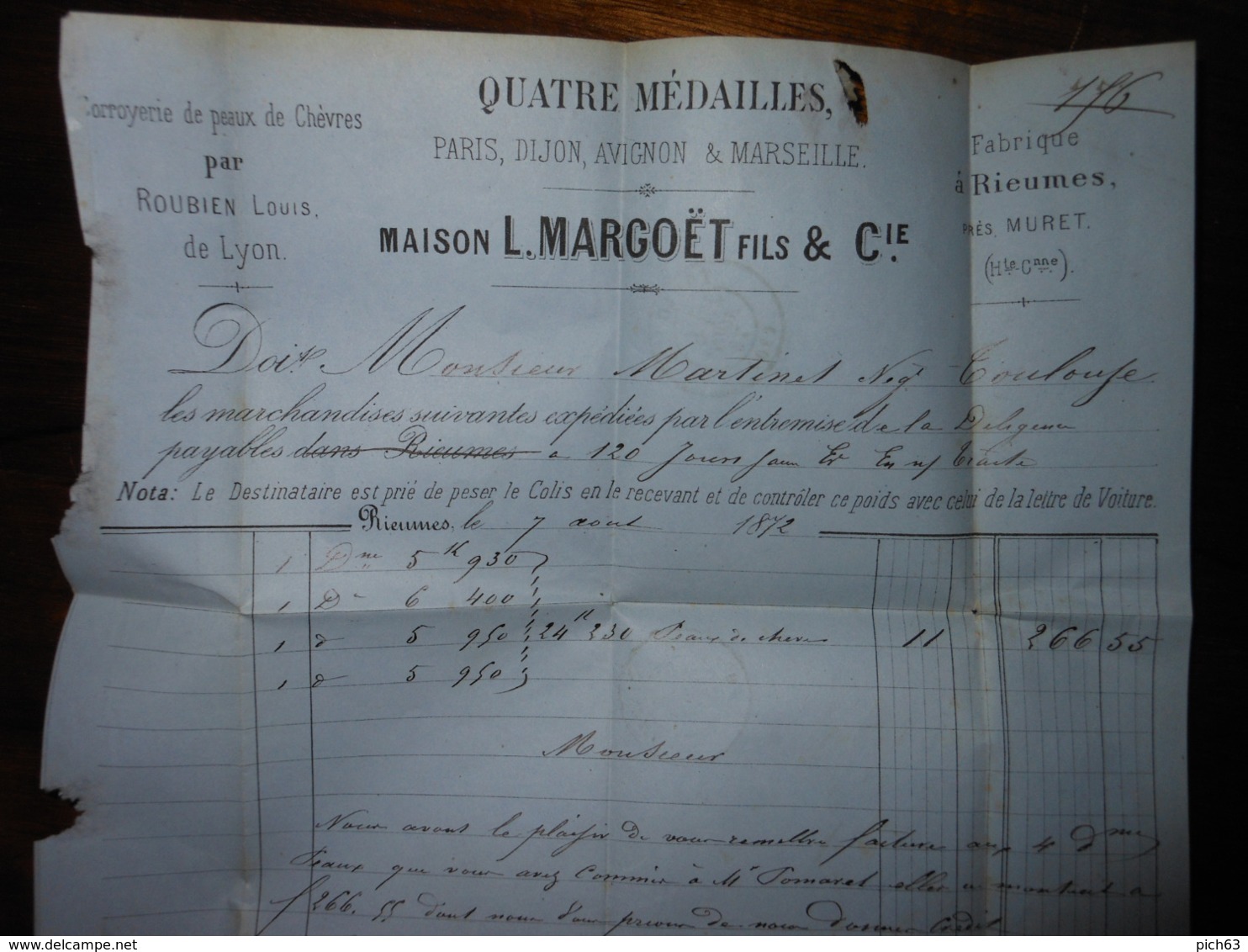 Lettre GC 3133 Rieumes Haute Garonne Avec Correspondance - 1849-1876: Période Classique