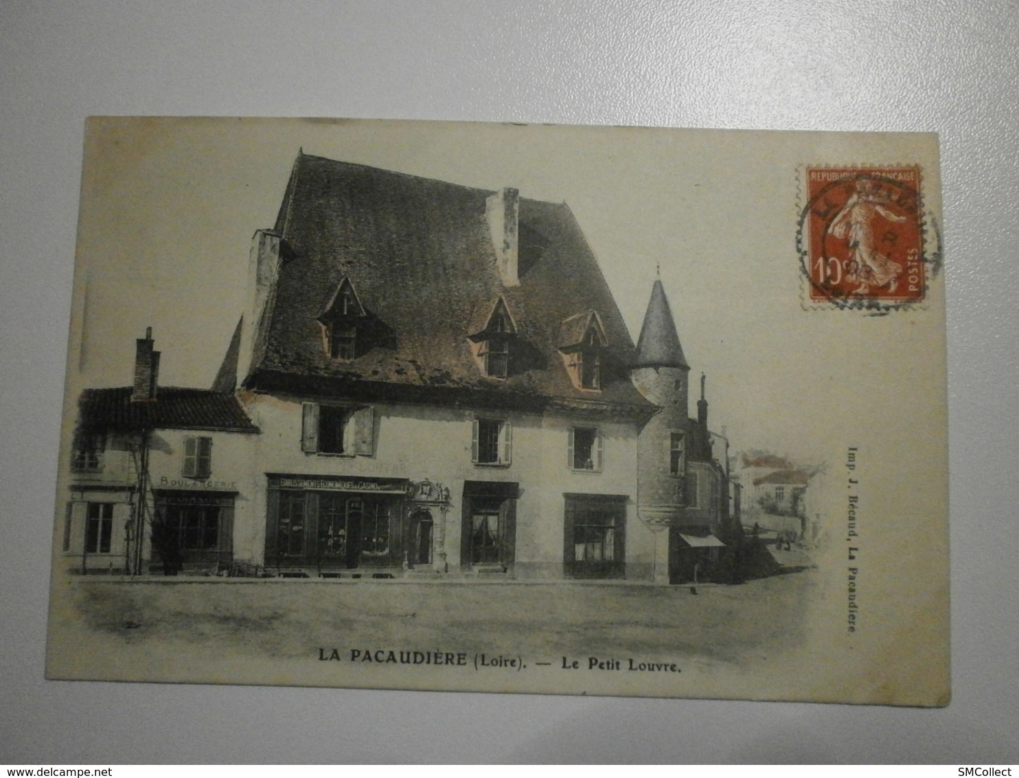 42 La Pacaudière, Le Petit Louvre. Carte Colorisée, Cachet La Pacaudière 1908 (8003) - La Pacaudiere