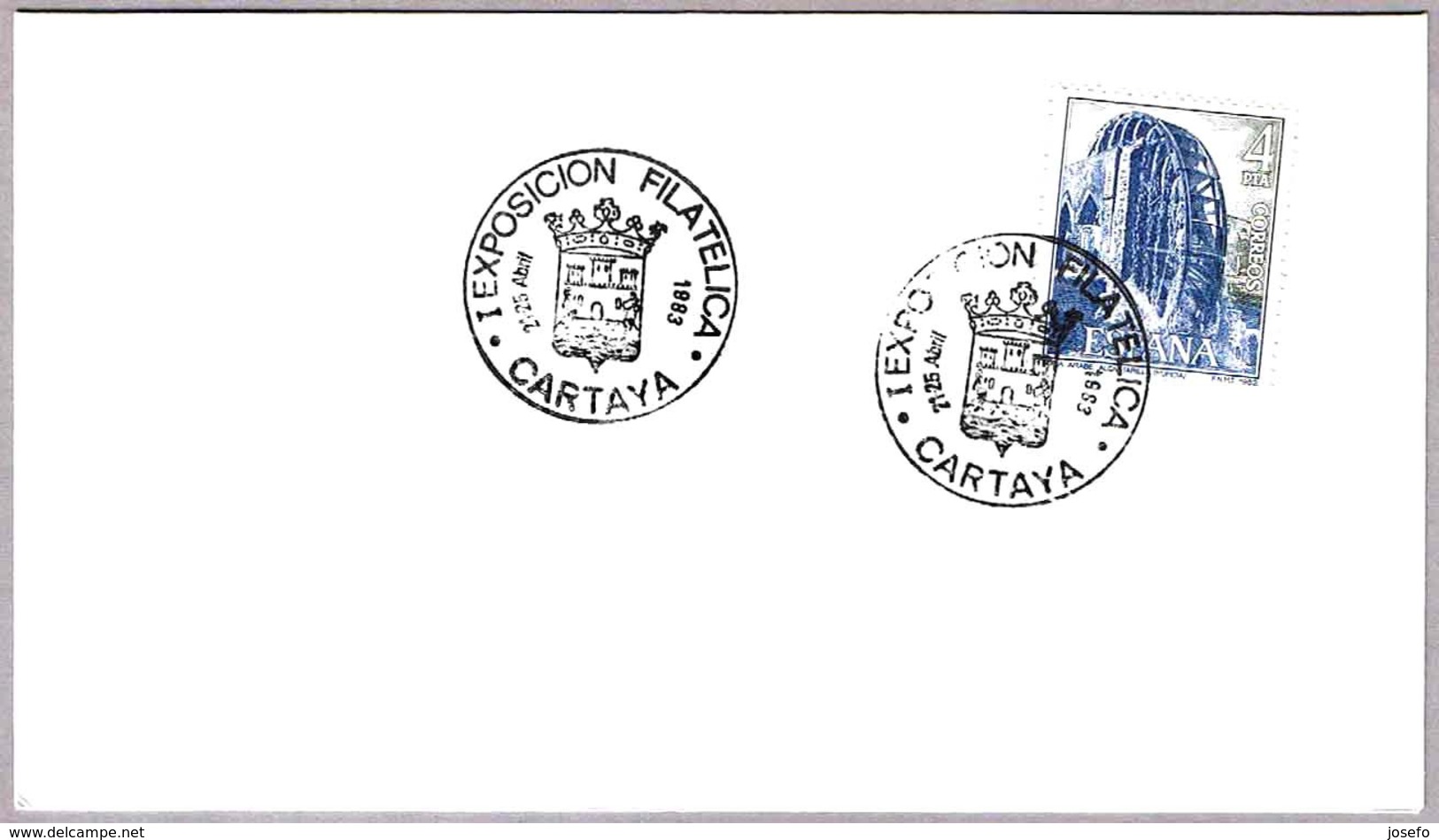 Matasellos I EXP. FILATELICA - CARTAYA, Huelva, Andalucia, 1983 - Covers