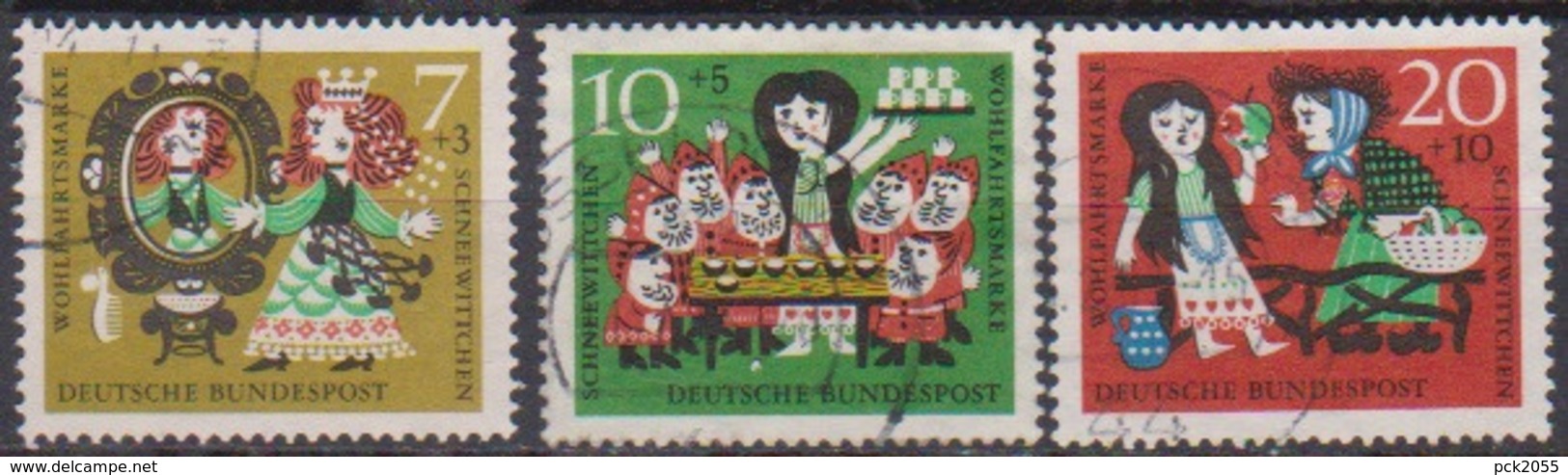 BRD 1962 MiNr.385 - 387 Wohlfahrt: Schneewittchen ( A633 ) Günstige Versandkosten - Gebraucht