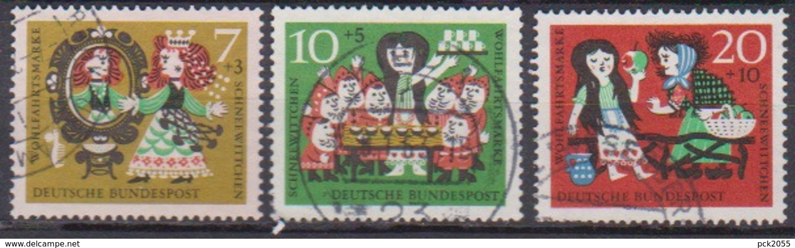 BRD 1962 MiNr.385 - 387 Wohlfahrt: Schneewittchen ( A634 ) Günstige Versandkosten - Gebraucht