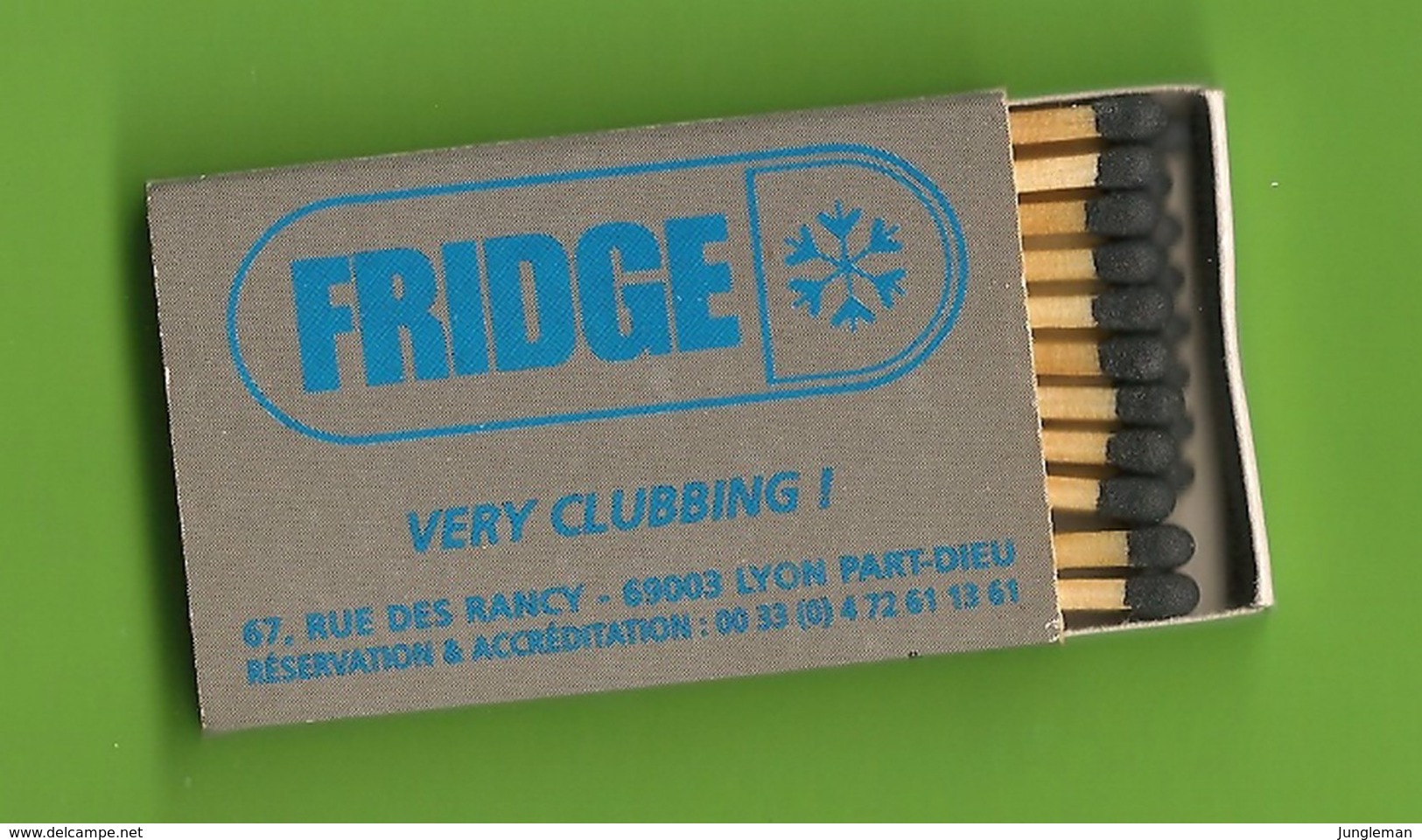 Petite Boite D'allumettes - Boite De Nuit Le Fridge à Lyon. Very Clubbing - Matchboxes